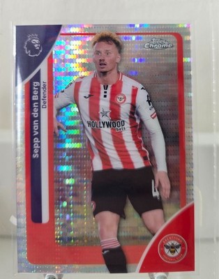 Sepp van den Berg - 2026 Topps Chrome Premier League Pulsar Refractor Brentford