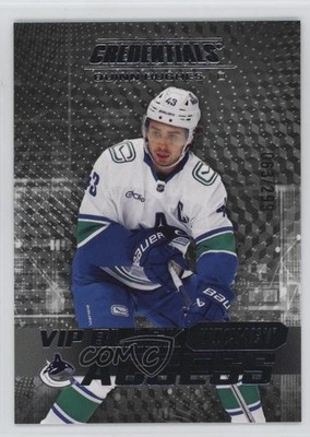 2025-26 Credentials VIP Black Ticket Access Achievements 63/299 Quinn Hughes 6o2