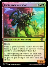 MTG FOIL Cactusfolk Sureshot  - Outlaws of Thunder Junction #199