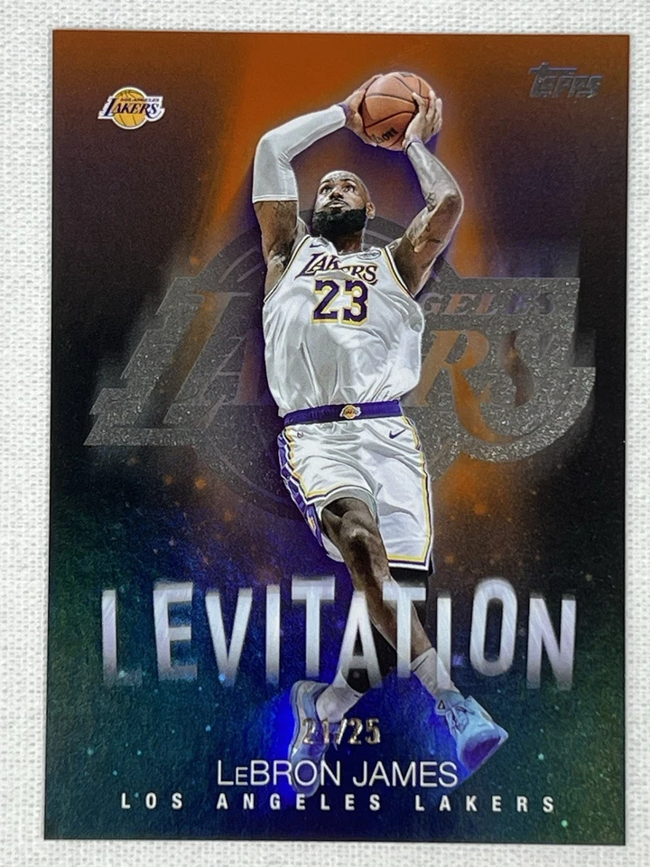 2025-2026 Flagship Topps LeBron James Levitation Orange SSP # /25 📈INVEST - Image 2 of 3