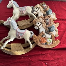 Vintage WONDER SHOO FLY Plastic ROCKING HORSE 1960s Toy