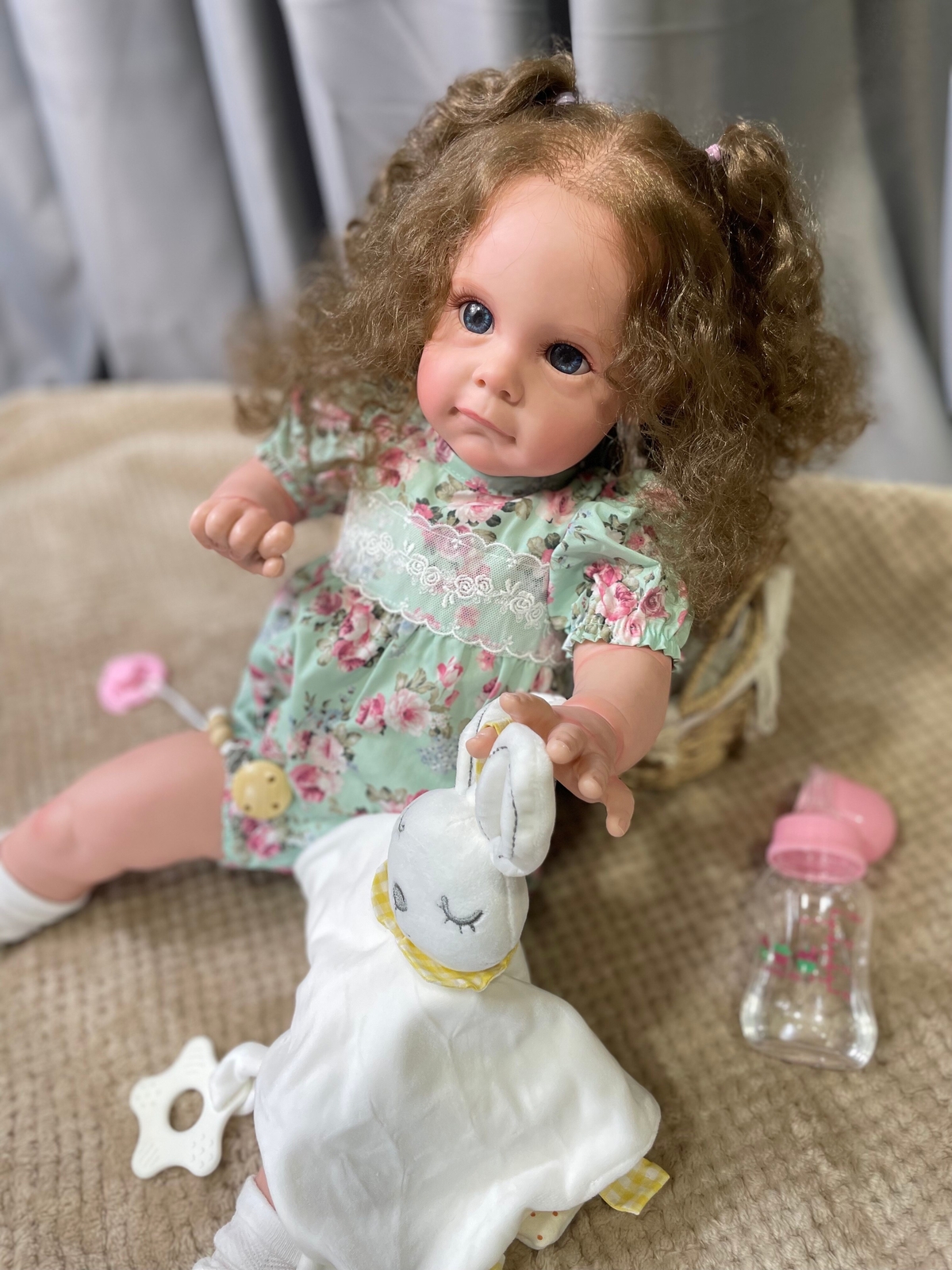 24" Toddler Doll Lovely Reborn Baby Doll Soft Cloth Body Realistic Girl Toy Gift eBay