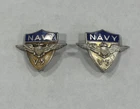 Vintage Antique US NAVY Pin V-5 Pilot Program Sterling WW2 Military
