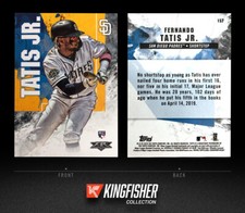 2019 Topps Fire Fernando Tatis Jr. Rookie RC #157 San Diego Padres