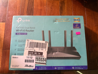 TP-LINK Archer AX1500 Wi-Fi 6 Dual-Band Wireless Router Gbps OneMesh Sealed