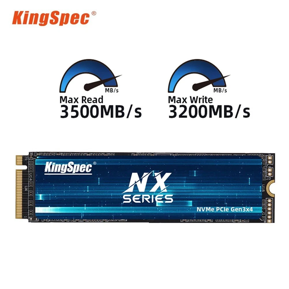KingSpec M.2 NVMe SSD 128 GB Solid State Drive for Laptops
