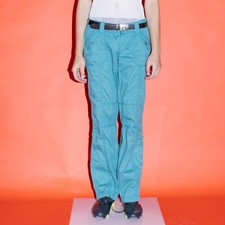 Vintage Y2K utility cropped cargo trousers in khaki green