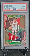 2021-22 Panini Illusions - Amazing #2 Green 5/5 Jalen Green (RC) POP 1 SSP