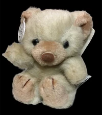 RARE Russ Berrie Tuff Teddy Bear Plush Vintage small mini 6" tall #567 TAGS