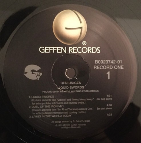 GENIUS/GZA Liquid Swords 2x LP VINYL Geffen Wu-Tang Clan RZA Record Album 2015 - Picture 3 of 8