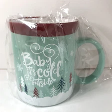 Design Pac Christmas Mug "Baby it's Cold outside" Coffee Hot Chocolate Mug NIP