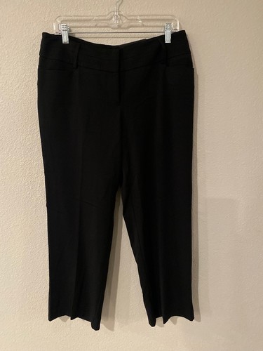 Black Curvy Trouser Dress Pants 12PS 