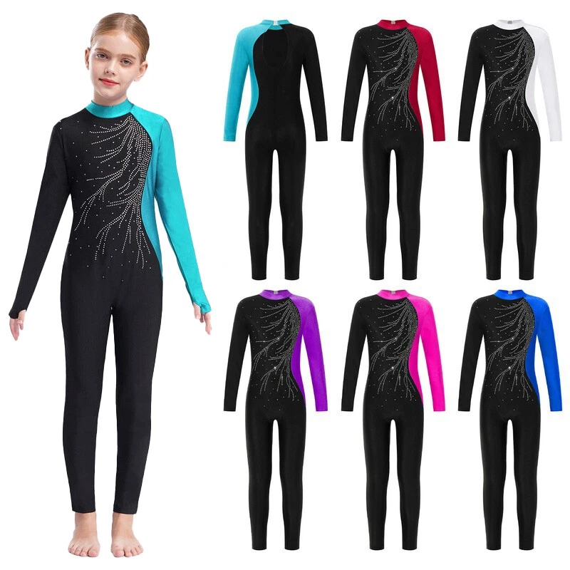 Turn Anzüge Für Mädchen DE Kinder Gymnastikanzug Mädchen Langarm Turnanzug Ballettröckchen Trikotanzug Turnen Mädchen Kleidung - Foto 10