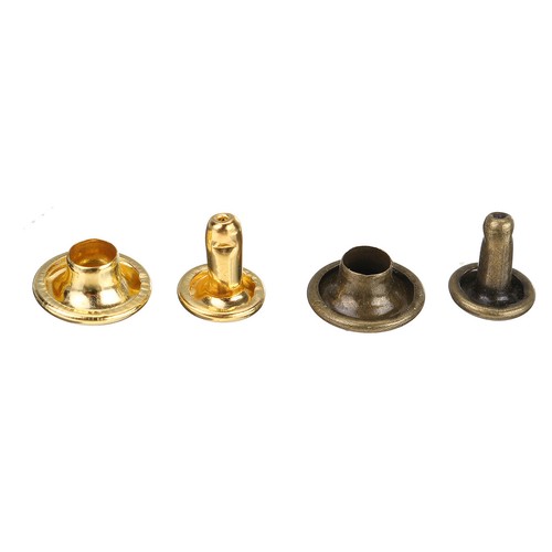 480Pcs 3 Sizes Leather Rivet Double Cap Metal Studs with Tool Leather Repair Set - Picture 6 of 12