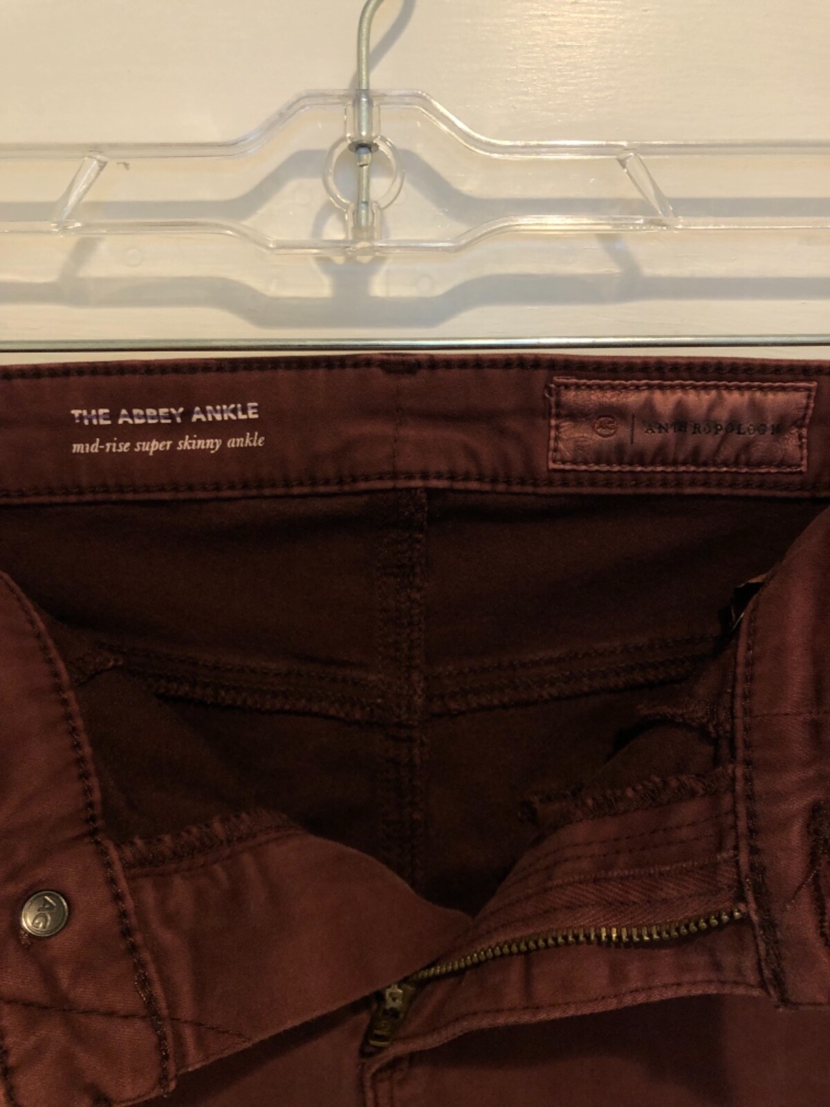 ANTHROPOLOGIE AG ADRIANO GOLDSCHMIED ABBEY ANKLE MID RISE SUPER SKINNY JEANS 27 thumbnail 7