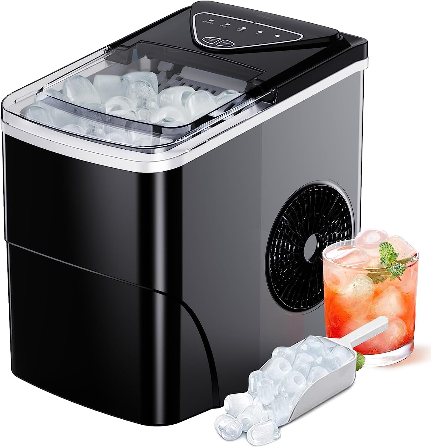 12KG Ice Maker Portable Ice Maker Machine with Self-Cleaning Function, Suitable-image