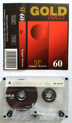 Mc Musikkassette Gold Tech Super Eisen Sf 60 Vintage Compact Kassetten Gebraucht A