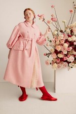 Simone Rocha X H&m - New!!! Sold Out Tweed Tinsel-detail Coat - Size M - Bnwt!!!