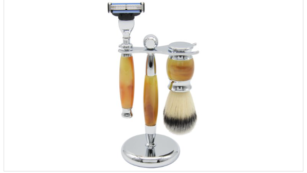 Union Razor All Brands Union Razor SS1 Three Piece Shave Kit Tiger Eye 9928 | eBay