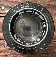 Vintage Bausch  Lomb 5x8 Zeiss Tessar Series Ic 1903 Lens / Betax No. 4 Shutter