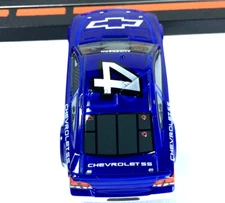 Ho Slot Cars, Chevy Stock Car, Dark Royal Blue, Fast Race Masters Monster Motor.
