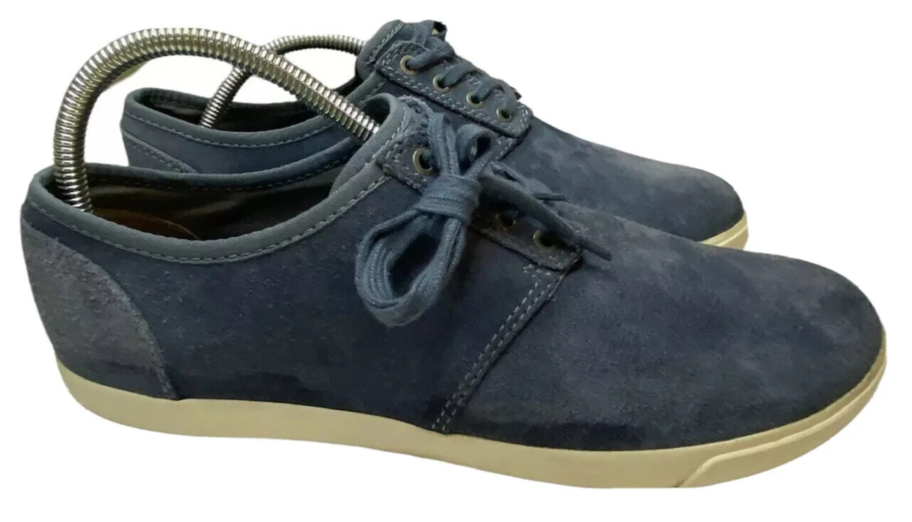 Scarpe Oxford Clarks uomo blu pelle scamosciata stringate taglia 10 5 M