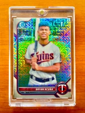 Bryan Acuna RARE ROOKIE MOJO REFRACTOR INVESTMENT CARD SSP CHROME ROY MVP MINT