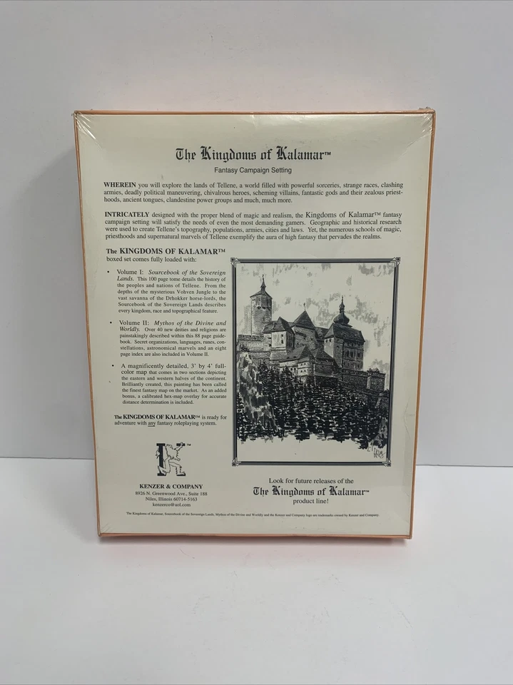 Raro Reinos de Kalamar Fantasía Campaña Set Kenzer & Co Caja Set Nuevo Sellado Foto 3 de 4