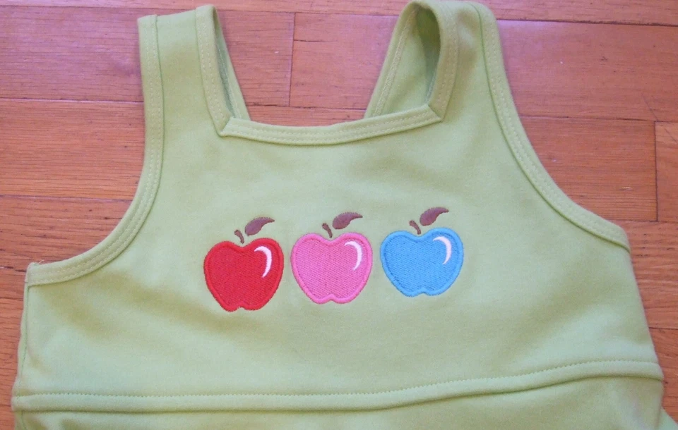 New 3pc Boutique Chez Ami Patsy Aiken Gingerbread Jumper Dress Tights Bow 7 NWT - Image 4 of 4