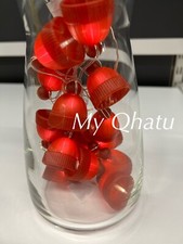 Ikea Strala LED lighting chain with 15 lights, battery operated/red hat