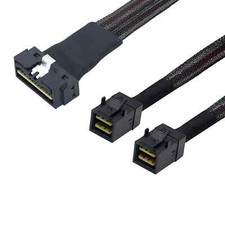 PCIE SAS4.0 LP Low profile SFF8654 8i 74P to 2X SFF8643 36P Server Adapter Cable