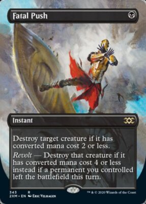 MTG FATAL PUSH FOIL EXC - FATAL PUSH - 2XM FULL ART - MAGIC