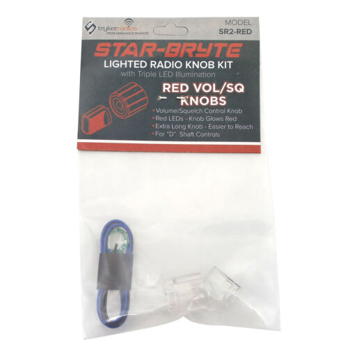 Stryker Srnk2-R Stryker - Star-Bryte Red Lighted Volume/Squelch Radio Knob Kit W - Picture 1 of 1