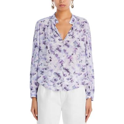 Bella Dahl Womens Floral Print Rayon Button-Down Top Shirt BHFO 4139