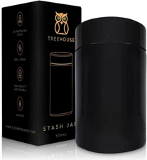 Stash Jar Smell Proof Container (500Ml) for Herbs Spices Coffee Teas & More -