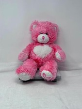 BABW Build a Bear Workshop PINK KISSES FUR YOU 16" Teddy Bear Plush Stuffed Toy
