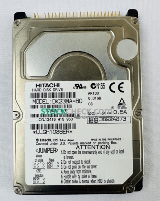 Hitachi DK23BA-60 Hard Disk Drive