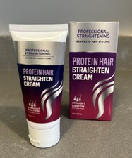 2 Pack Professional Protein Hair Straightening Cream - 2 oz each
