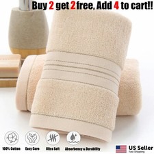 Soft Cotton Towel Luxurious Set Solid Super Absorbent Quick Drying Towel Home US