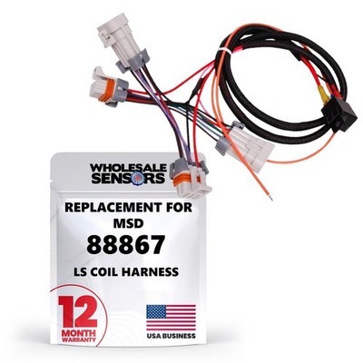 Replacement MSD 88867 LS Coil Power Upgrade Harness & Relay Kit,