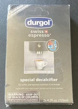 Durgol Special Decalcifier For Espresso/Coffee Machines 2 Bottles 4.2oz Each