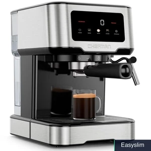 Espresso Coffee Machine 15-Bar Digital Pump Steam Wand Cappuccino