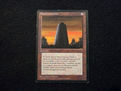 MTG 1x Revised uncommon artifact MP German FBB Basalt Monolith