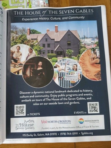 Salem MA October 2025 Haunted Happenings Magazine/Event Guides/Maps/Halloween - Picture 16 of 19