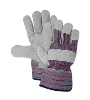 TB725EPP Top Gunn Double Layer Split Leather Palm Work Gloves, 12 Pairs, Size...
