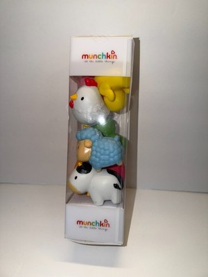 Munchkin Farm Squirters – 4 Animaux De Ferme à Jets D’eau – Jouets De Bain Pour Enfants Et Tout-petits