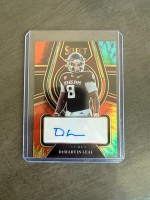 Demarvin Leal 2022 Select auto /25 Tye Dye Holo