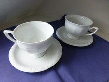 2 Frühstückstassen mit Unterteller Maria Weiß Rosenthal classic Germany gebrauch