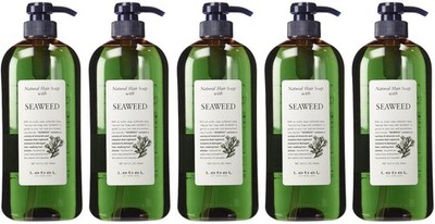 Lebel Cosmetics | Natural Hair Soap with Seaweed Shampoo 720ml Set Of 5