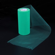 Polyester Tulle Roll 22m x 15cm for Wedding Car Decoration Lake Green